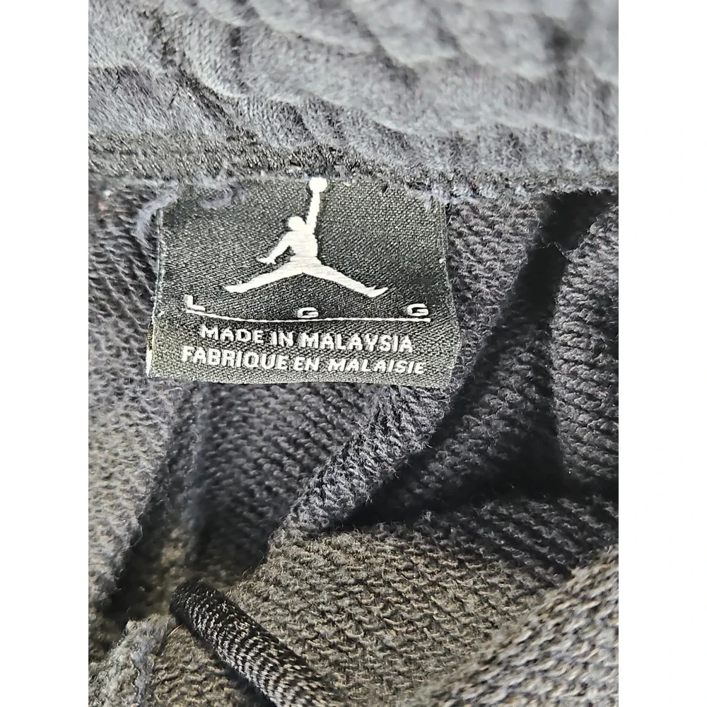 Vintage JORDAN mens Size Large (RARE) Black French Terry Cloth Shorts  1639